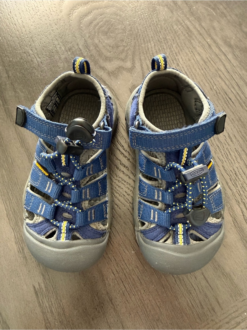 KEEN Kids Waterproof Closed Toe Sandals Blue Gray US 9 EU 25/26 - Picture 6 of 8